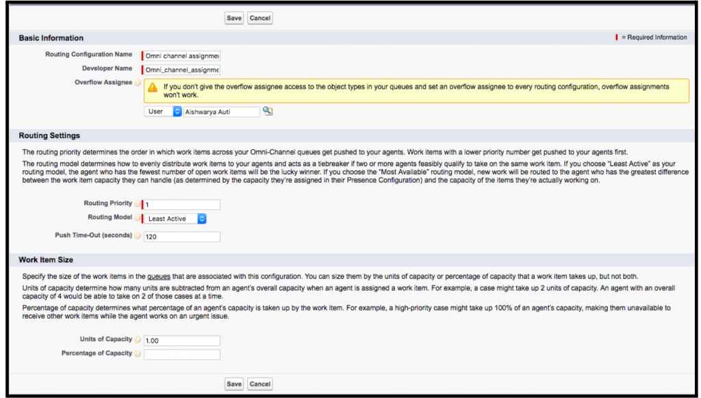 Create Routing Configurations