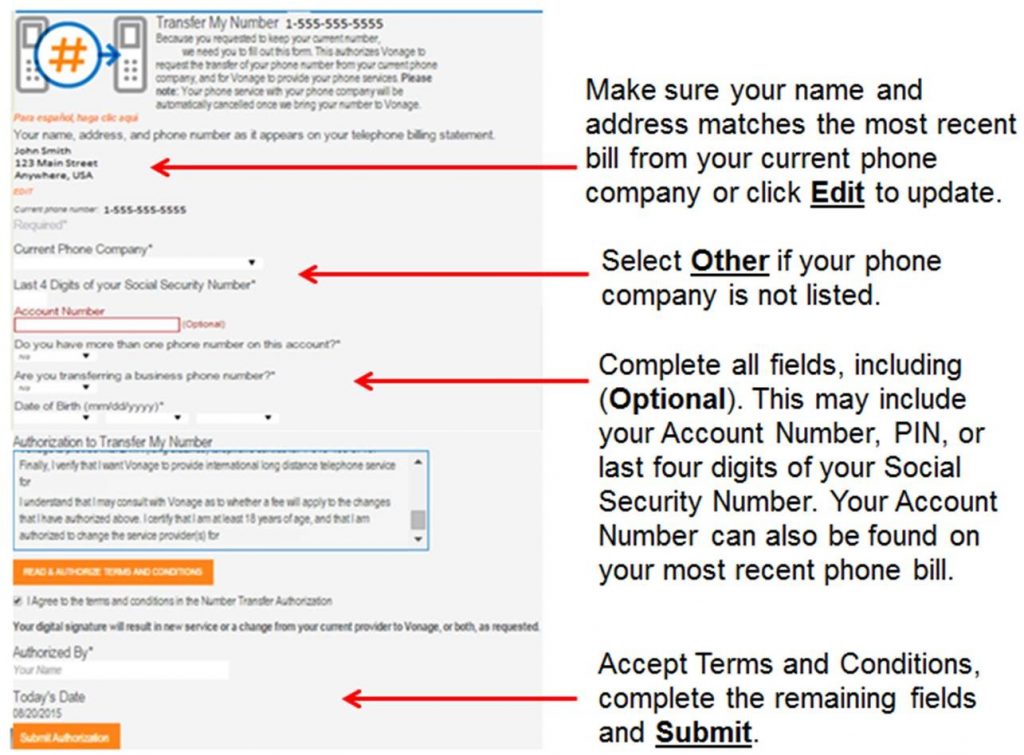 Sample NTA/LOA Form