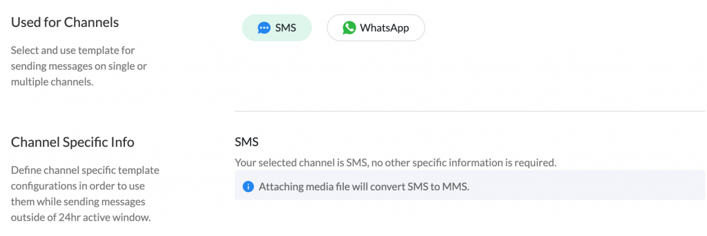 SMS Channel
