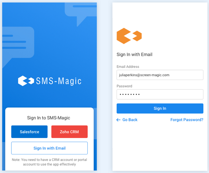 SMS & Email Login