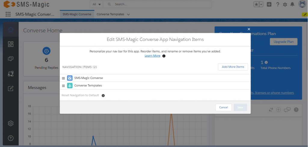 click on personalize navigation view icon
