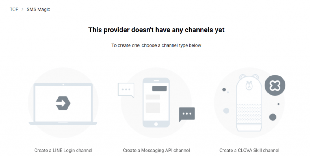 provider doesn't have any channels