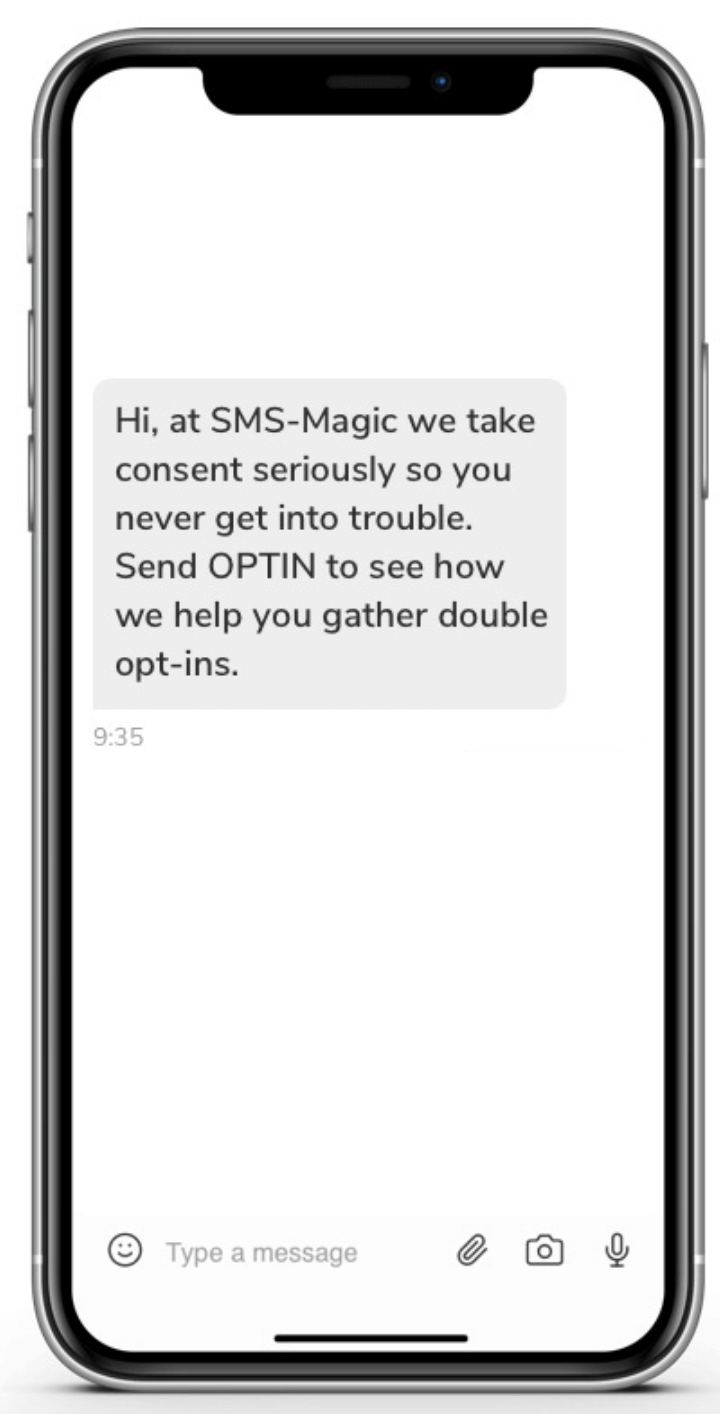 Optin message on free trial