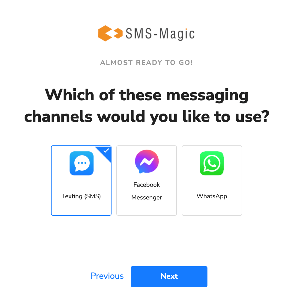Select Messaging channels