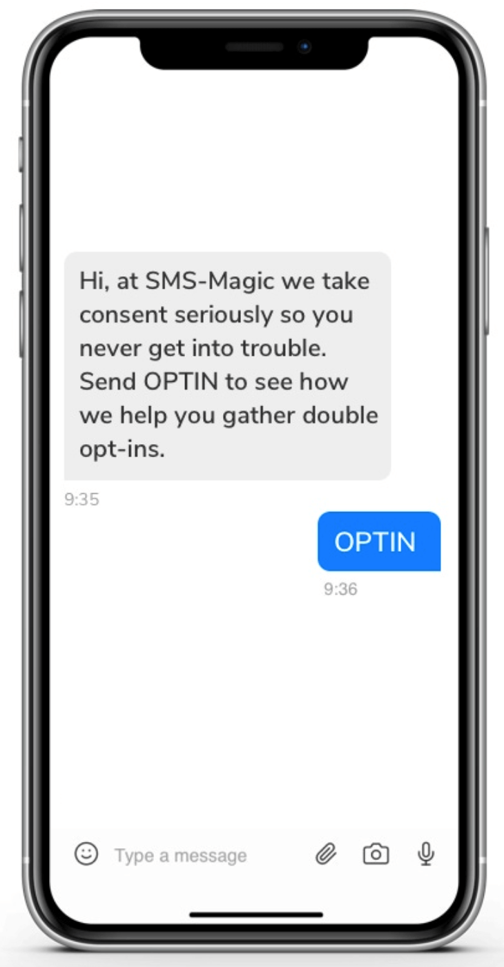 Send Optin message
