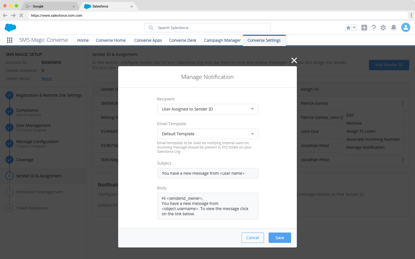 06-j Manage notification foruser assigned