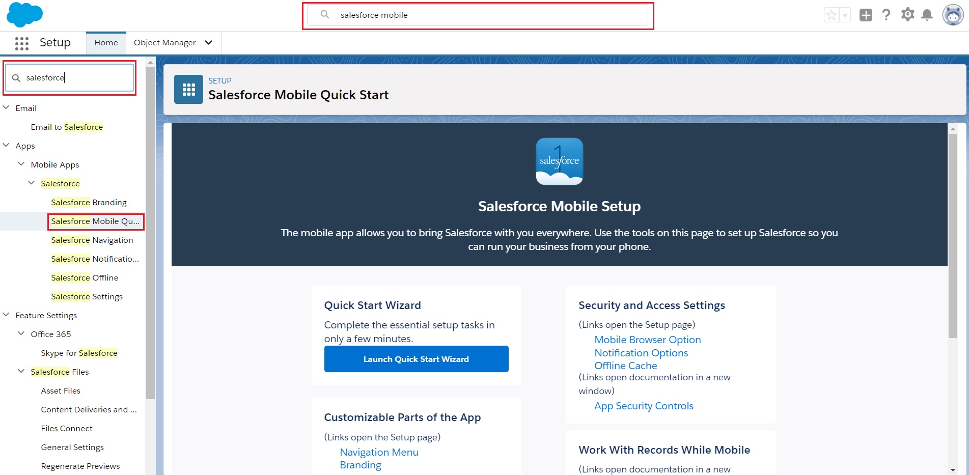 Table Of Contents Sms Magic Converse On Salesforce1 Configure Basic Settings Of Salesforce Mobile App Configuring Basic Settings Of Salesforce Mobile App