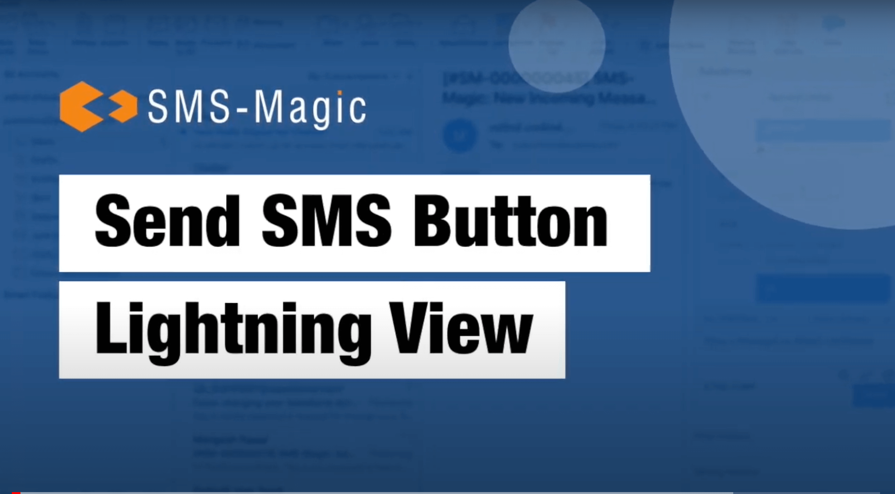 Send SMS Button Lightning View