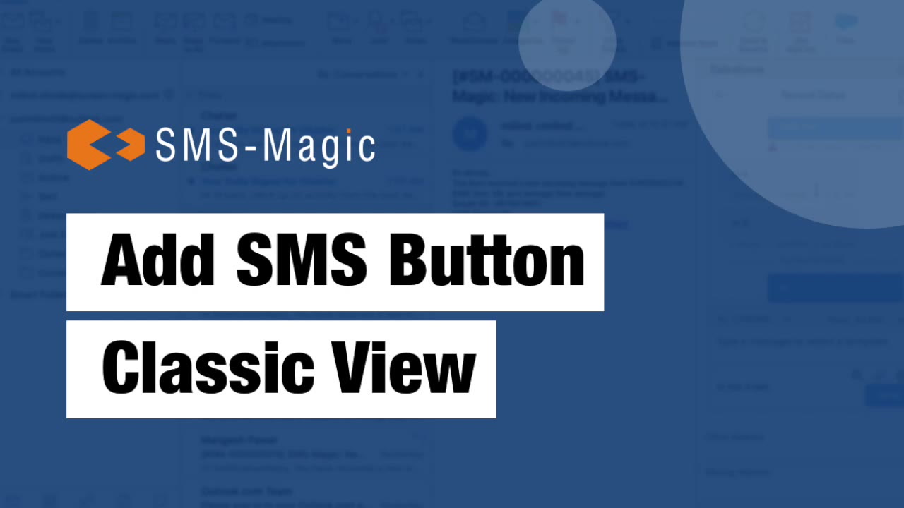 Add SMS Button Classic View