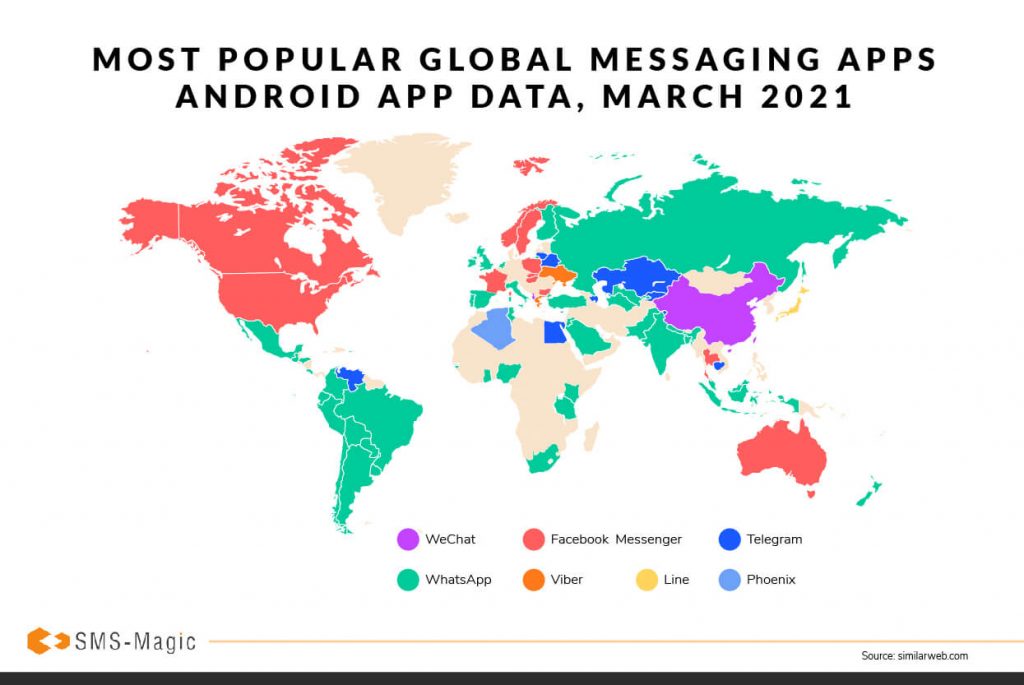 App - country popularity worldwide